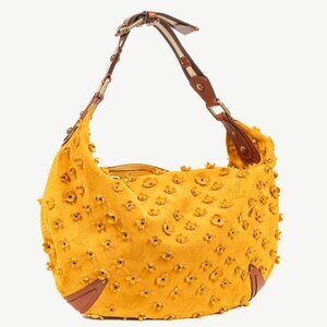 Louis Vuitton Onatah Fleurs GM Mais Suede Hobo Bag